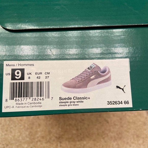 Men’s Grey Suede Puma Classic - Picture 8 of 8